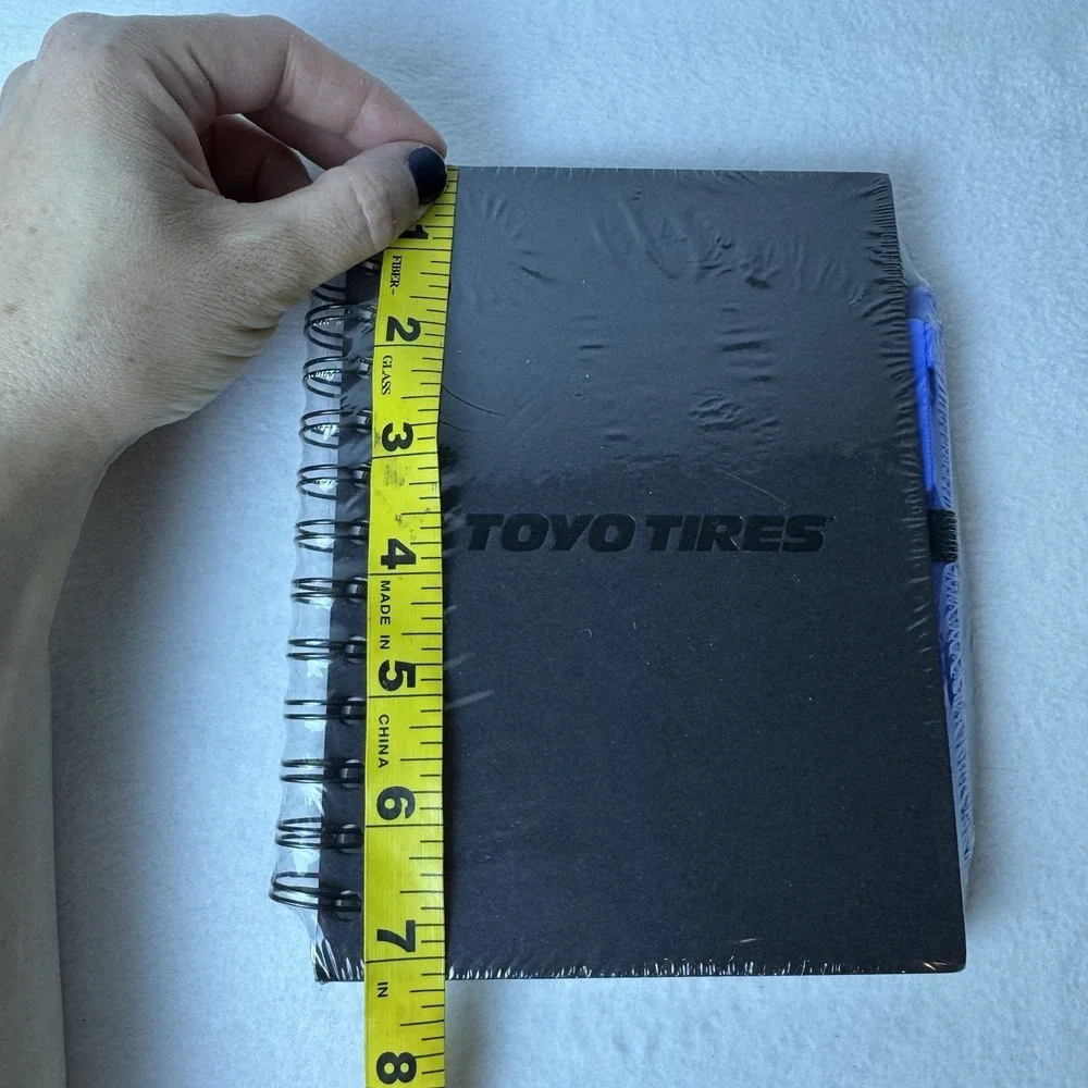 New Toyo Tires Spiral Notebook Black With Pen Advertising Note Book